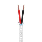 Plenum Control Cable Shielded 18AWG 2 Conductor CMP Stranded Copper 1000ft White