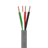 Control Cable Unshielded 18AWG 4 Conductor Riser CMR Stranded Copper 1000ft Grey