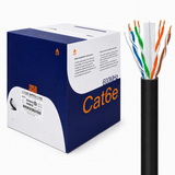 Cat6 Riser Ethernet Cable 1000ft 23AWG Solid Bare Copper 600MHz PoE++ CMR ETL Listed