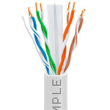 Cat6 Riser Ethernet Cable 1000ft 23AWG Solid Bare Copper 600MHz PoE++ CMR ETL Listed