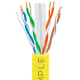 Cat6 Riser Ethernet Cable 1000ft 23AWG Solid Bare Copper 600MHz PoE++ CMR ETL Listed