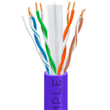 Cat6 Riser Ethernet Cable 1000ft 23AWG Solid Bare Copper 600MHz PoE++ CMR ETL Listed