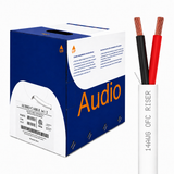 Speaker Wire 14AWG 2 Stranded Conductors OFC In-Wall CMR Riser CL3R 500ft