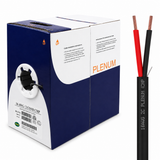 Plenum Control Cable Unshielded 16AWG 2 Conductor CMP Stranded Copper 1000ft Black White