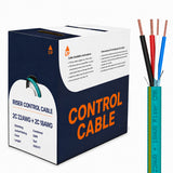 Control Cable 18AWG 2C + 22AWG 2C Shielded Riser CMR Automation 1000ft Teal