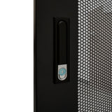 42U Standing Server Rack Cabinet 40in Deep for 19in Network Equipment Casters Steel Black