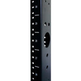 45U 4-Post Adjustable Open Frame Floor Rack for 19in Equipment 24-36in Depth Steel 1500lb