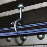1.5in Bridle Ring Cable Support 100-Pack Solid Steel 1/4in Threaded Screw Indoor Outdoor