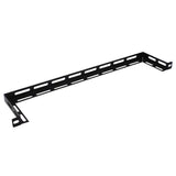 5in Rear Cable Management Lacing Bar 5-Pack Patch Panel Wire Organizer 19in EIA Rack Black