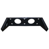 4U Depthless Horizontal Vertical Wall Mount Bracket 19in EIA Steel Black 150lb Capacity