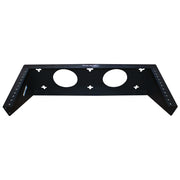 4U Depthless Horizontal Vertical Wall Mount Bracket 19in EIA Steel Black 150lb Capacity