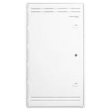 30in Structured Wiring Enclosure Wi-Fi Friendly Plastic Empty Lockable Hinged Door White