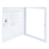 15in Structured Wiring Enclosure Wi-Fi Friendly Plastic Empty Lockable Hinged Door White