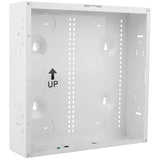 14in Structured Wiring Enclosure Empty White Powder-Coated Steel UL Listed Home Network