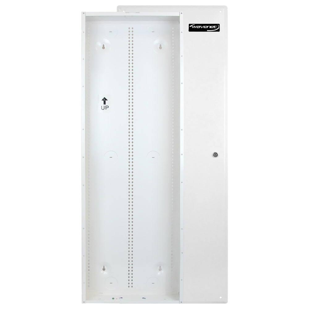 42in Structured Wiring Enclosure Empty White Powder-Coated Steel UL Listed Home Network