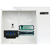 14in Structured Wiring Enclosure Combo Kit Cat6 Data Voice Video Splitter Modules White
