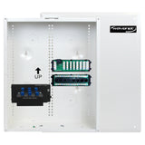 18in Structured Wiring Enclosure Combo Kit Cat6 Data Voice Video Splitter Modules White