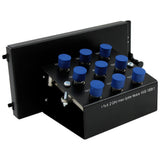 8-Port F-Type Splitter Video Module 2GHz Metal Bracket for Structured Wiring Enclosure