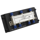 6-Port F-Type Splitter Video Module 2GHz Plastic Bracket for Structured Wiring Enclosure