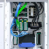6-Port F-Type Splitter Video Module 2GHz Plastic Bracket for Structured Wiring Enclosure