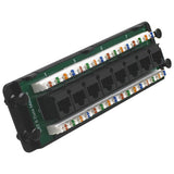 8-Port CAT6 Data Module RJ45 110 IDC Punch Down T568A/B for Structured Wiring Enclosure