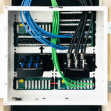 8-Port Telephone Module RJ31X 4-Line 110 IDC Punch Down for Structured Wiring Enclosure