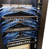 5in Rear Cable Management Lacing Bar 5-Pack Patch Panel Wire Organizer 19in EIA Rack Black