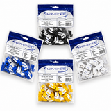 Cat6A Keystone Jack 90-Degree 25-Pack SDJ Series RJ45 110 Type for 22-24AWG Solid Wire