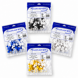 Cat6 Keystone Jack 90-Degree 25-Pack SDJ Series RJ45 110 Type for 22-24AWG Solid Wire