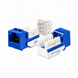 Cat5e Keystone Jack 90-Degree 25-Pack SDJ Series RJ45 110 Type for 22-24AWG Solid Wire