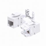 Cat5e Keystone Jack 180-Degree 25-Pack HDJ Series  RJ45 110 Type for 22-24AWG Solid Wire