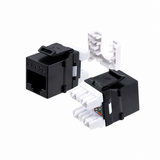 Cat5e Keystone Jack 180-Degree 25-Pack HDJ Series  RJ45 110 Type for 22-24AWG Solid Wire