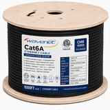 Cat6A Riser Ethernet Cable 1000ft 23AWG Solid Bare Copper 750MHz CMR PoE++ ETL Listed