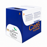 Cat6 Ethernet Cable CMP Plenum 23AWG Solid Bare Copper No Spline UTP 550MHz 1000ft
