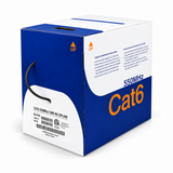 Cat6 Ethernet Cable CMR Riser 23AWG Solid Bare Copper No Spline UTP 550MHz 1000ft