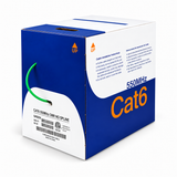Cat6 Ethernet Cable CMR Riser 23AWG Solid Bare Copper No Spline UTP 550MHz 1000ft