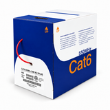 Cat6 Ethernet Cable CMR Riser 23AWG Solid Bare Copper No Spline UTP 550MHz 1000ft