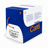 Cat6 Ethernet Cable CMR Riser 23AWG Solid Bare Copper No Spline UTP 550MHz 1000ft
