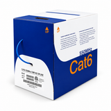 Cat6 Ethernet Cable CMR Riser 23AWG Solid Bare Copper No Spline UTP 550MHz 1000ft
