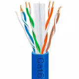 Cat6 Ethernet Cable CMP Plenum 23AWG Solid Bare Copper No Spline UTP 550MHz 1000ft