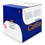 Cat6 Riser Ethernet Cable 1000ft 23AWG Solid Bare Copper 600MHz PoE++ CMR ETL Listed
