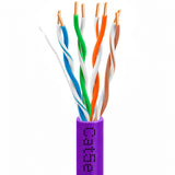 Cat5e Riser Ethernet Cable 1000ft 24AWG Solid Bare Copper 350MHz CMR ETL Listed