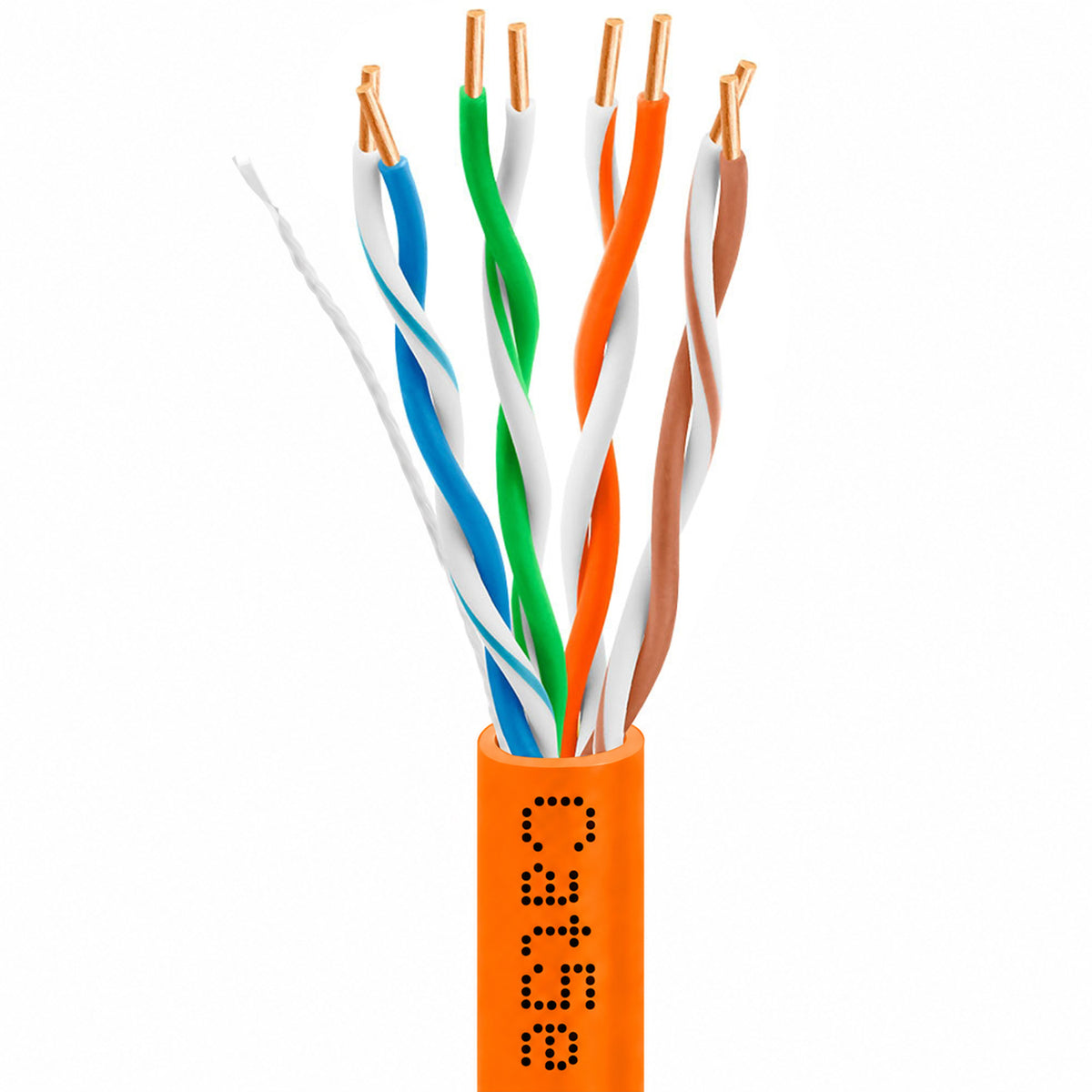Cat5e Riser Ethernet Cable 1000ft 24AWG Solid Bare Copper 350MHz CMR ETL Listed