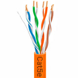 Cat5e Riser Ethernet Cable 1000ft 24AWG Solid Bare Copper 350MHz CMR ETL Listed